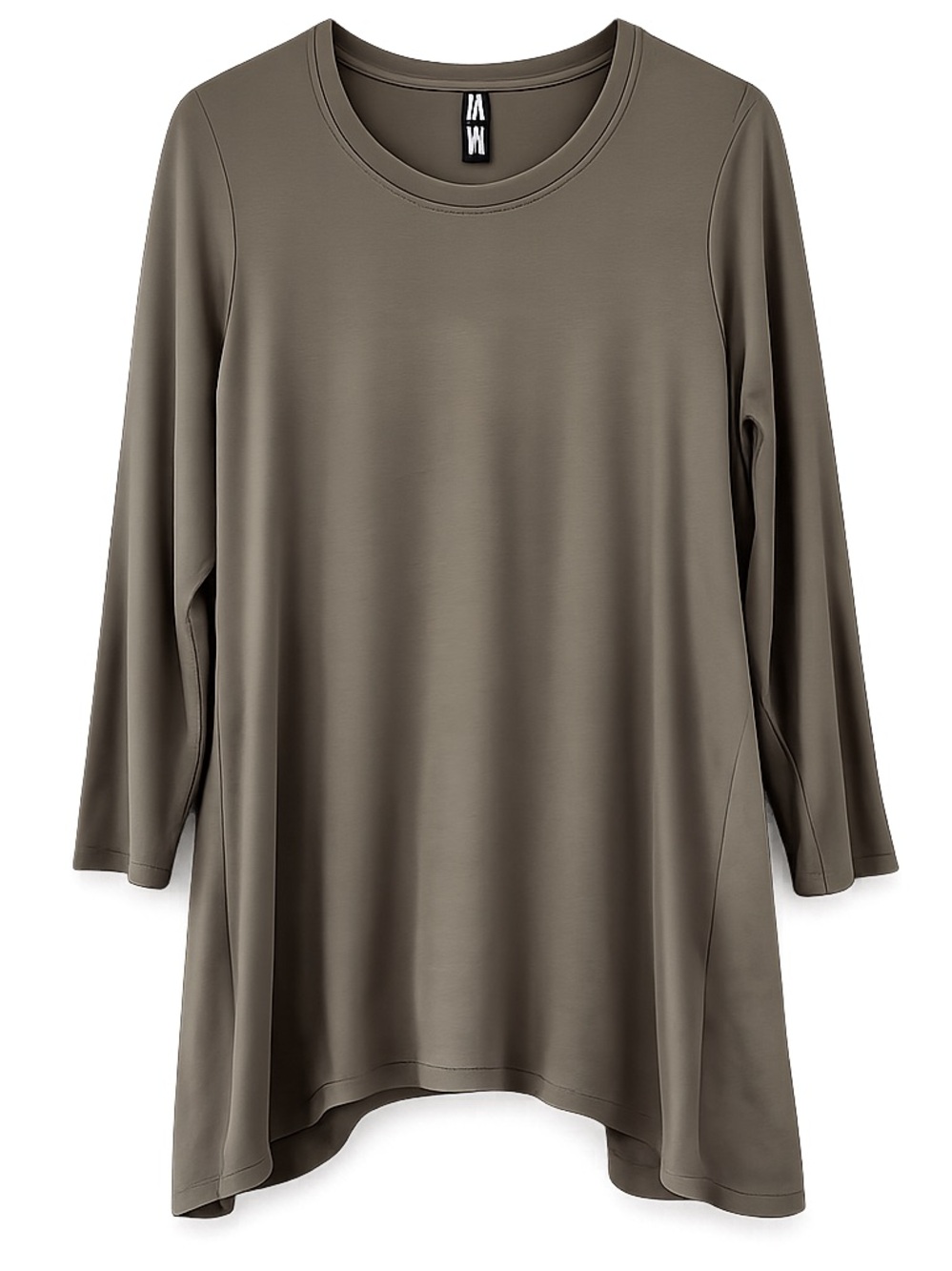 Marla Wynne Olive Green Soft Knit Tunic Top - Size Medium - Picture 2 of 9